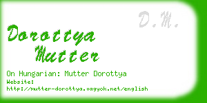 dorottya mutter business card